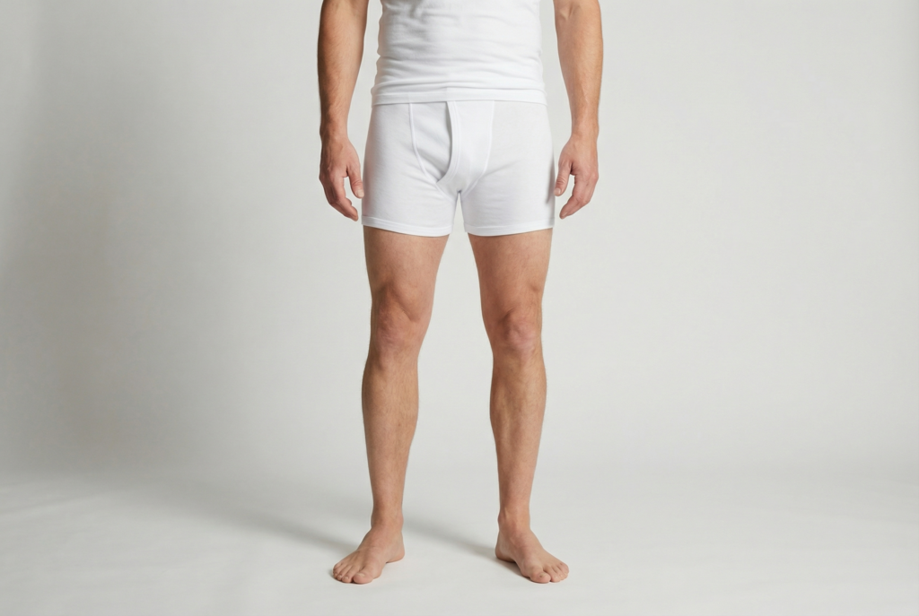 Beeren Heren M3400 Sportbroek Met Gulp Wit 2-pack - gedragen