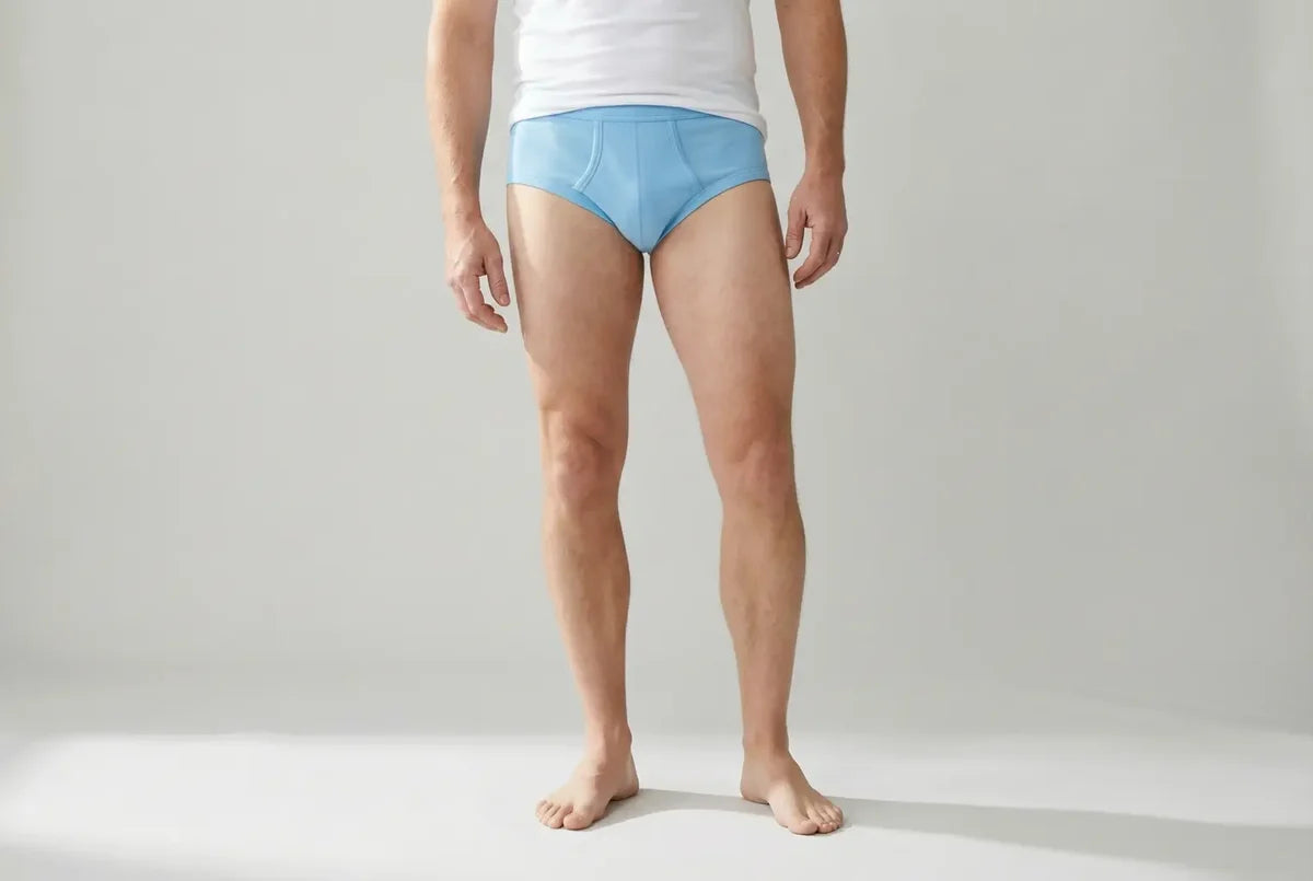 Beeren Heren Slip Met Gulp Blauw M3000 2-Pack - gedragen