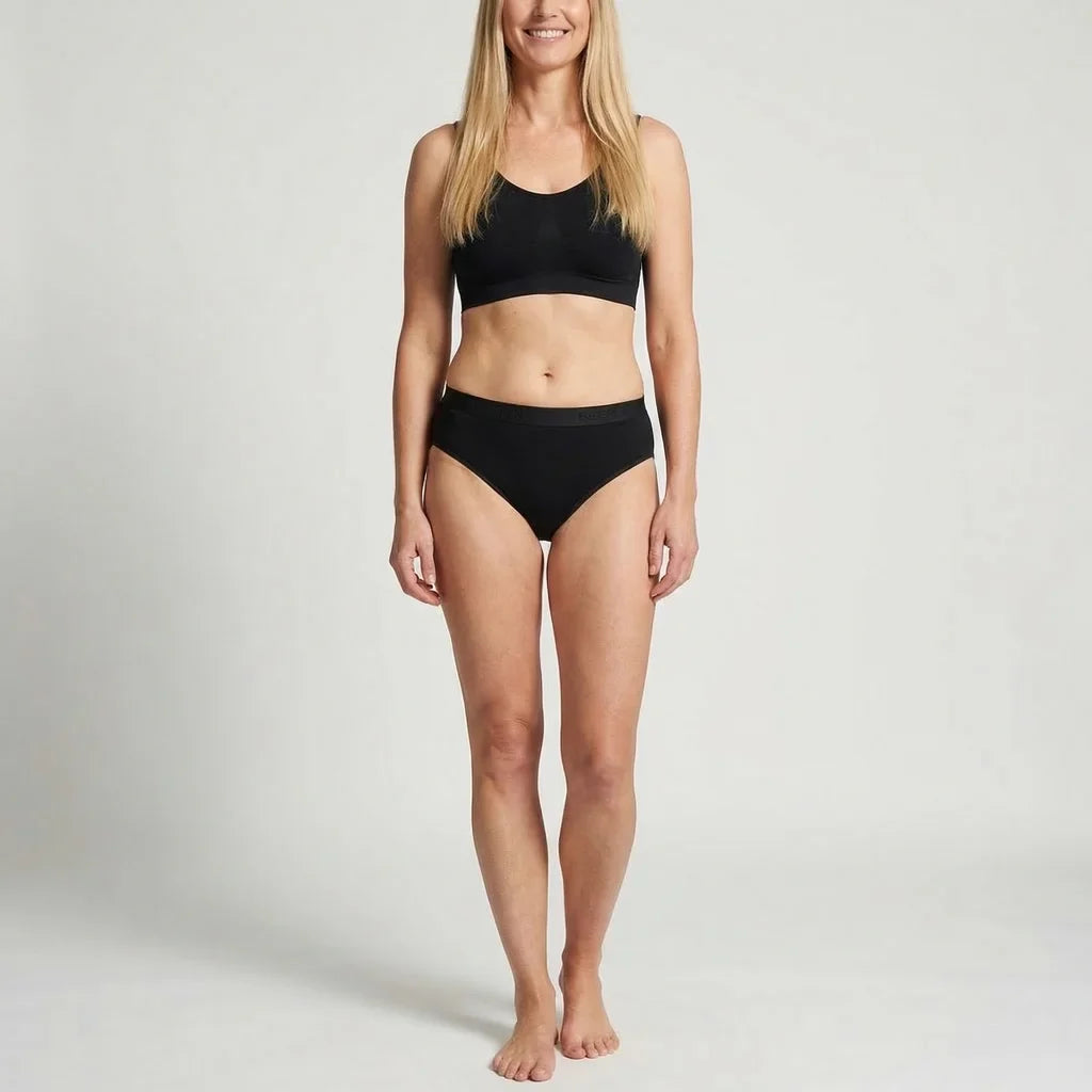 Beeren Dames Heupslip Young Zwart 2-Pack - gedragen