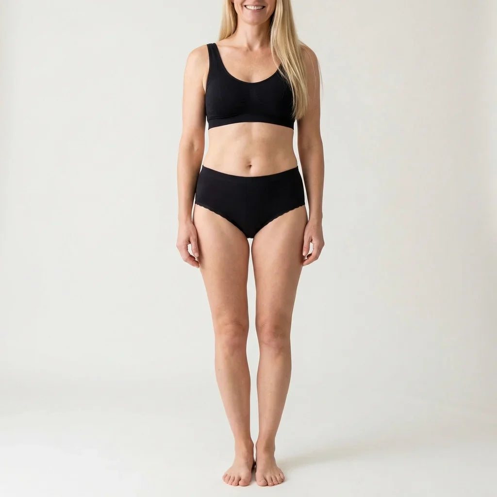 Beeren Dames Tailleslip Belinda Zwart voordeelpack - gedragen