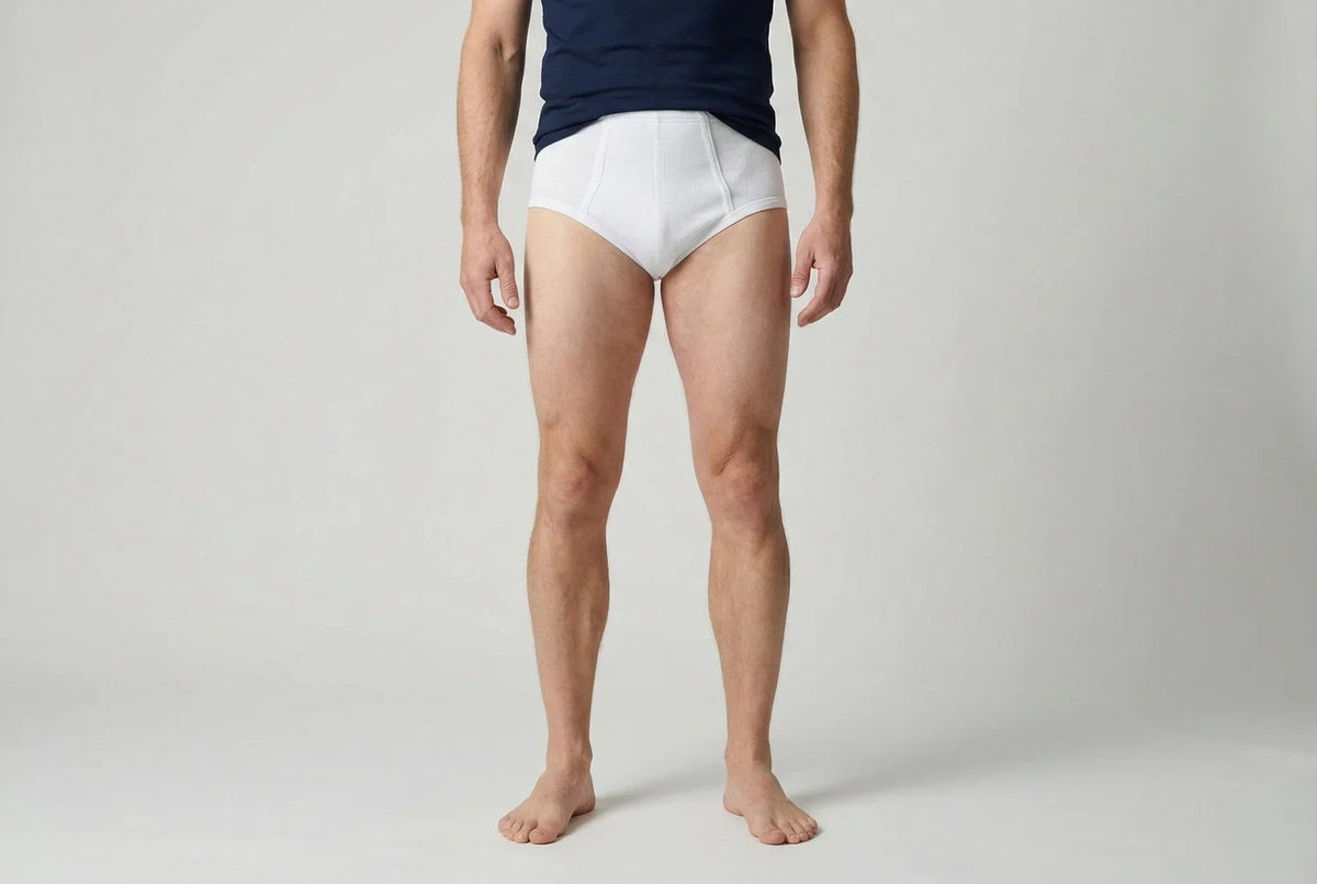 Beeren Heren Tailleslip Startex Wit voordeelpack - gedragen