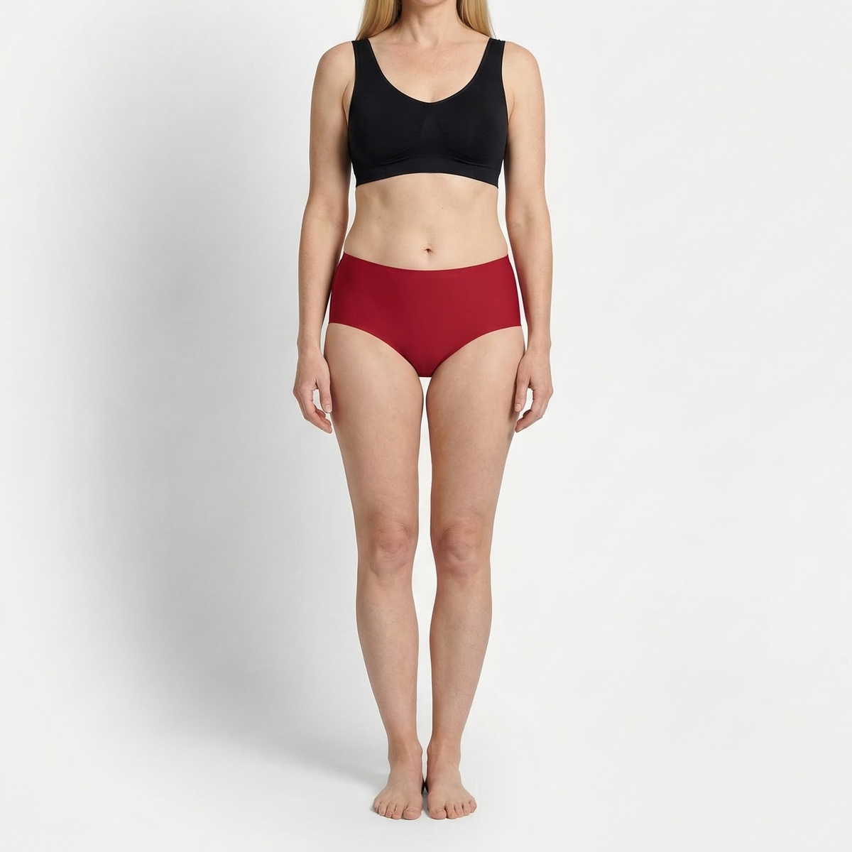 Beeren Dames Invisible Slip rood Voordeelpack - gedragen