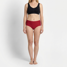 Beeren Dames Invisible Slip rood 2-Pack - gedragen
