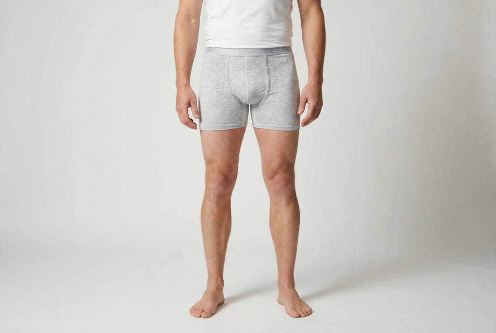 Beeren Heren Boxershort Roger Licht Grijs voordeelpack - gedragen