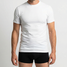 Beeren Heren Comfort Feeling T-Shirt Wit voordeelpack - gedragen