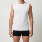 Beeren Heren Mouwloos Shirt M3000 Wit voordeelpack - gedragen