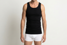 Beeren Heren Singlet M3000 Zwart Mega Voordeelpack - gedragen