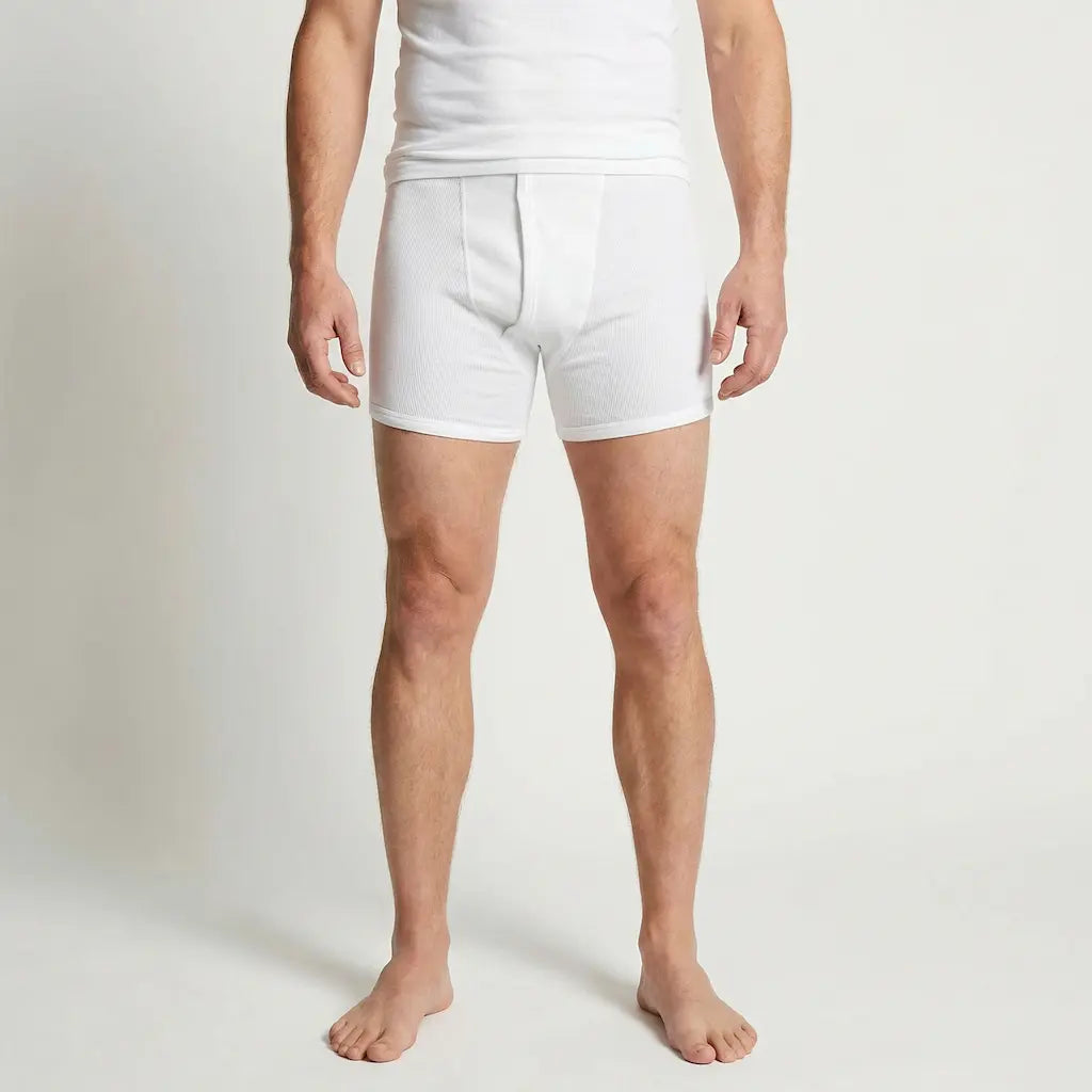 Beeren Heren Sportbroek Wit 2-Pack - gedragen