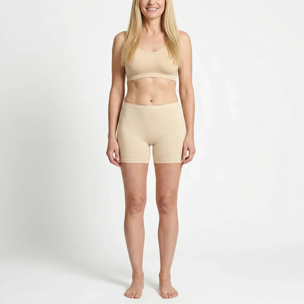 Beeren Dames Boxer Softly huidskleur 2-Pack - gedragen