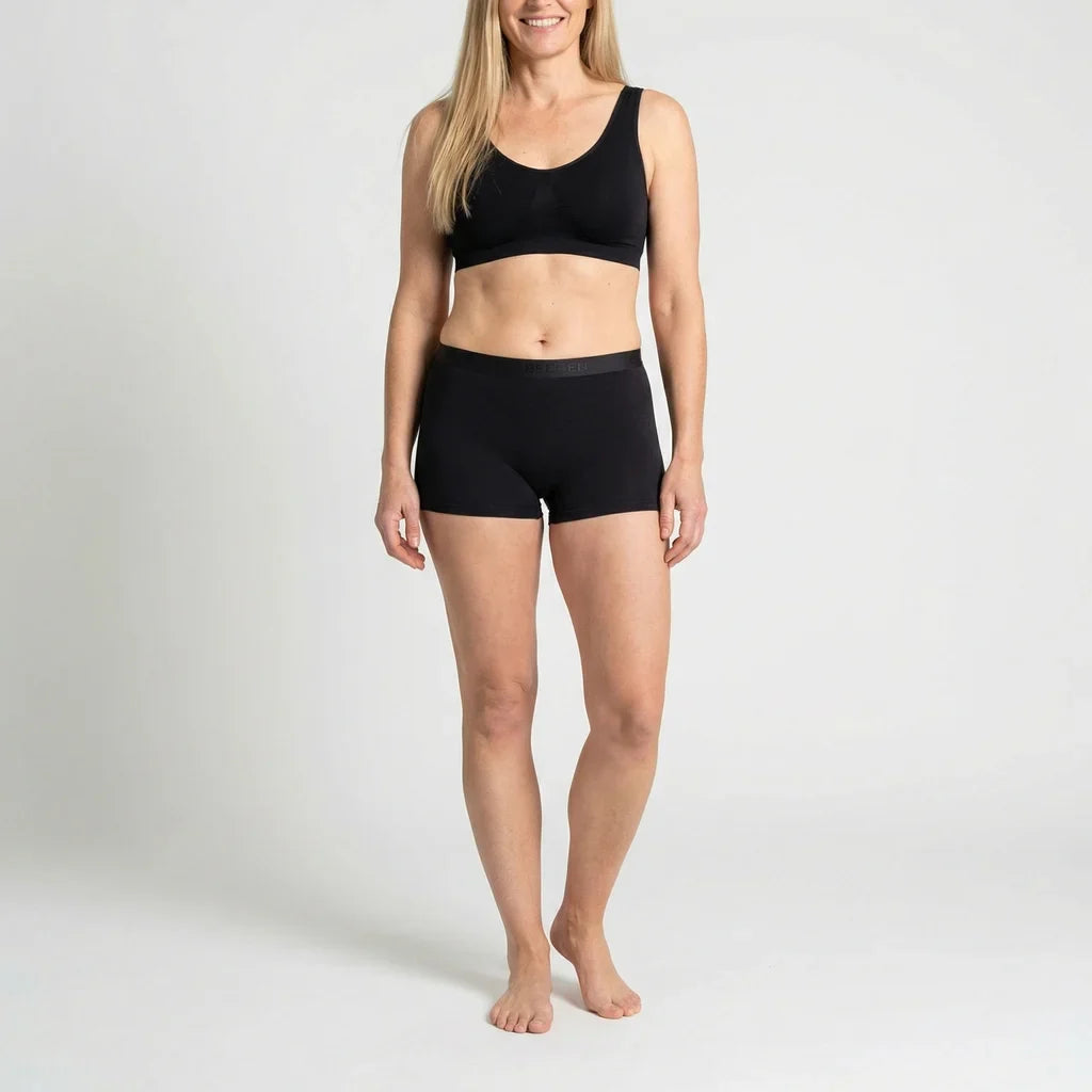 Beeren Dames Boxer Young Zwart voordeelpack - gedragen