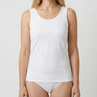 Beeren Dames Comfort Feeling Hemd Wit 2-Pack - gedragen