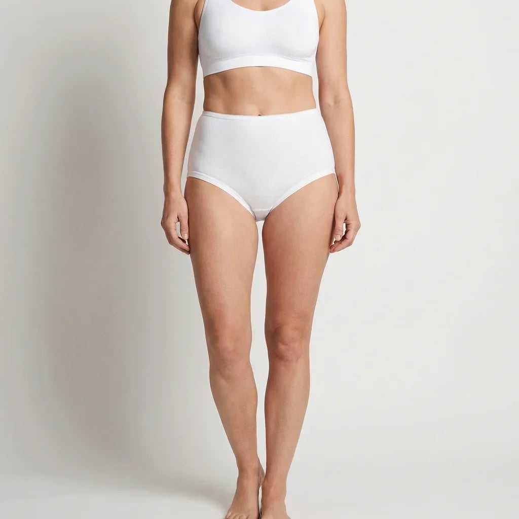 Beeren Dames Maxislip Elegance Wit 2-Pack - gedragen