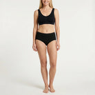 Beeren Dames Midislip Comfort Feeling Zwart voordeelpack - gedragen