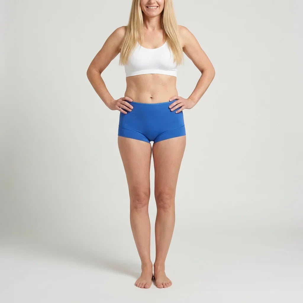 Beeren Dames Short Elegance Blauw 2-Pack - gedragen