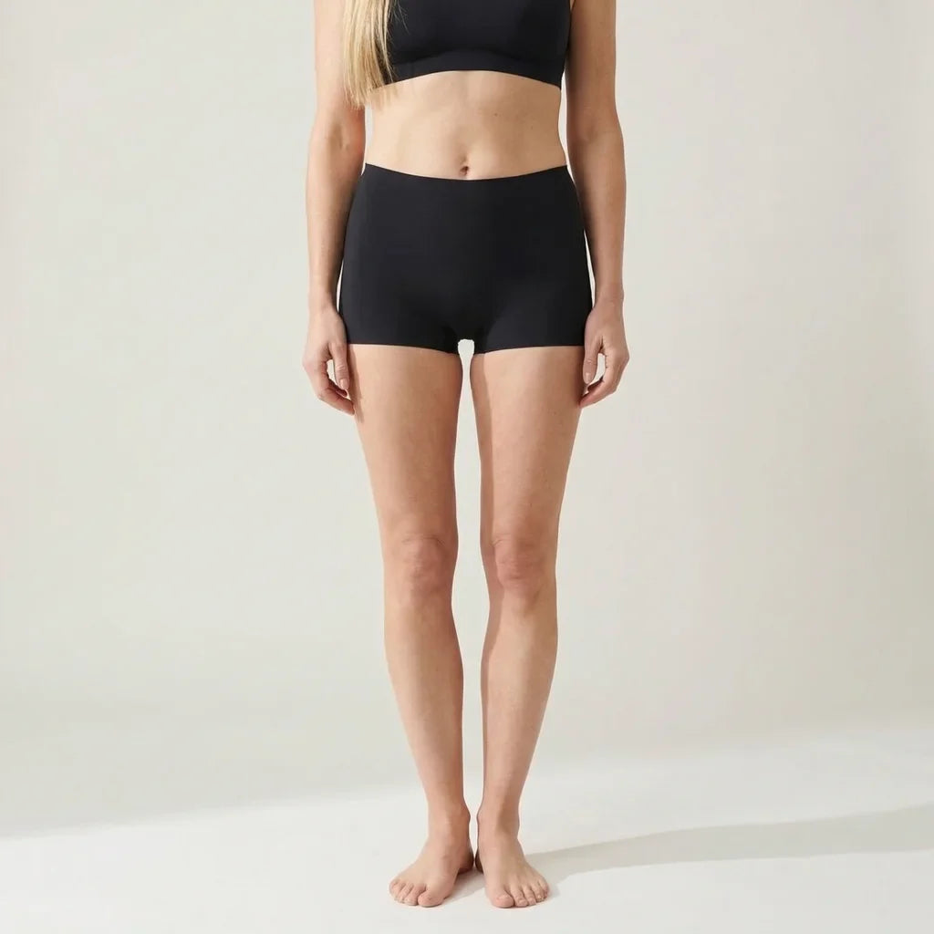 Beeren Dames Short Invisible Zwart Voordeelpack - gedragen