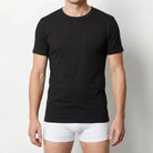 Beeren Heren V-Hals T-Shirt Extra Lang M3000 Wit voordeelpack - gedragen